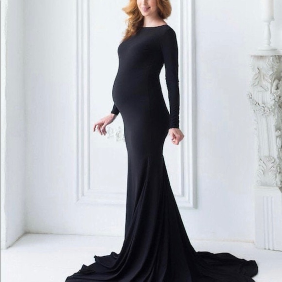 Black maternity dress - Picture 3 of 3